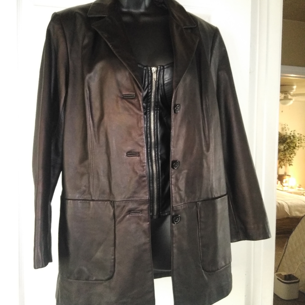 Preston and York leather jacket